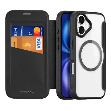 Etui do iPhone 17 Dux Ducis Skin X Pro Portfel MagSafe Czarny