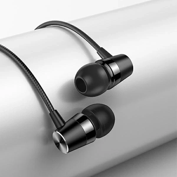 USAMS Earphones EP-42 3.5mm for set 1pcs. black/black SJ475HS01-1