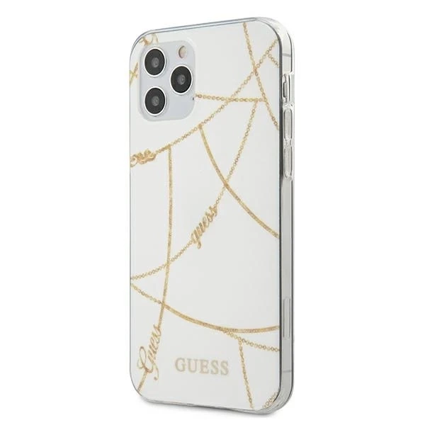 Чохол Etui Guess GUHCP12LPCUCHWH для iPhone 12 Pro Max 6,7" Gold Chain Collection