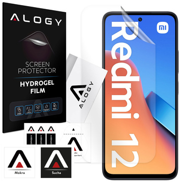 Hydrogelová fólie pro Xiaomi Redmi 12, ochranná obrazovka telefonu, hydrogelová fólie Alogy