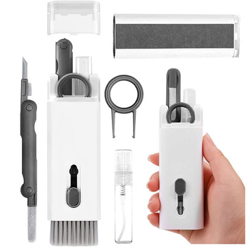 Multifunkční čistící sada pro airpods 7v1 klávesnice šedá