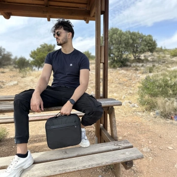 Bange Waterproof Backpack for Laptop 15.6" City Travel 45x30x16 cm for Work Airplane Men's Women's with USB Port Black