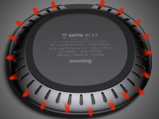 Baseus UFO Qi kabelloses Induktionsladegerät, schwarz