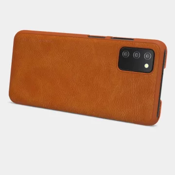 Nillkin Qin Lederholster für Samsung Galaxy A03s schwarz
