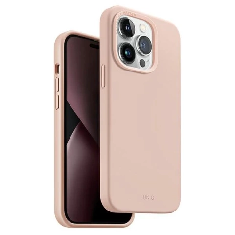UNIQ Lino Hue case for iPhone 14 Pro Max 6.7" Magclick Charging pink/blush pink