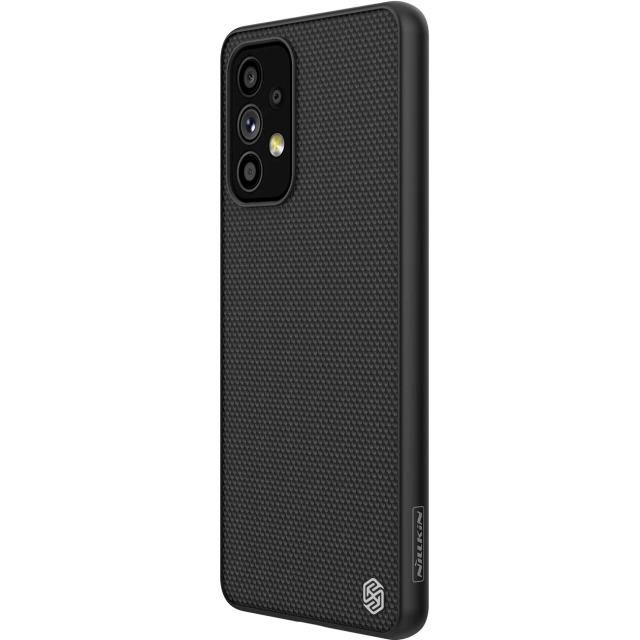 Nillkin Textured Case odolné vyztužené pouzdro s gelovým rámem a nylonem na zadní straně Samsung Galaxy A73 černé