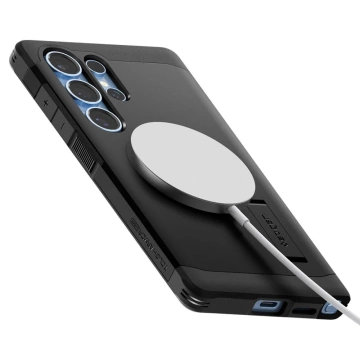Захисний чохол Spigen Tough Armor MagSafe для Galaxy S25 Ultra чорного кольору
