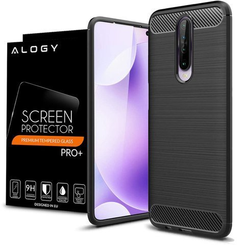 Puzdro Alogy Rugged Armor pre Xiaomi Redmi K30 / Poco X2 čierne sklo Alogy