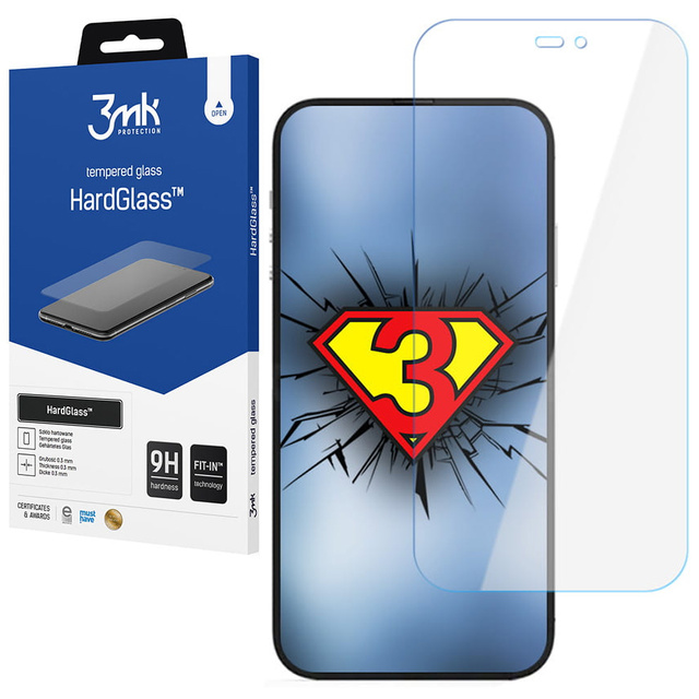 Tvrzené sklo 9H 3mk HardGlass pro Apple iPhone 14 Plus / 14 Pro Max