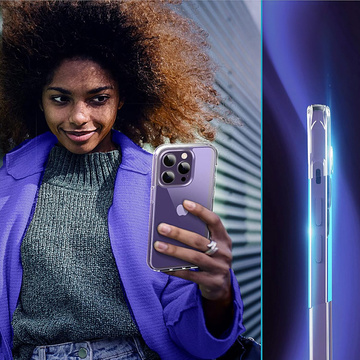 Pancéřové pouzdro pro iPhone 15 Pro 3mk Armor Case Čiré ochranné zadní průhledné sklo