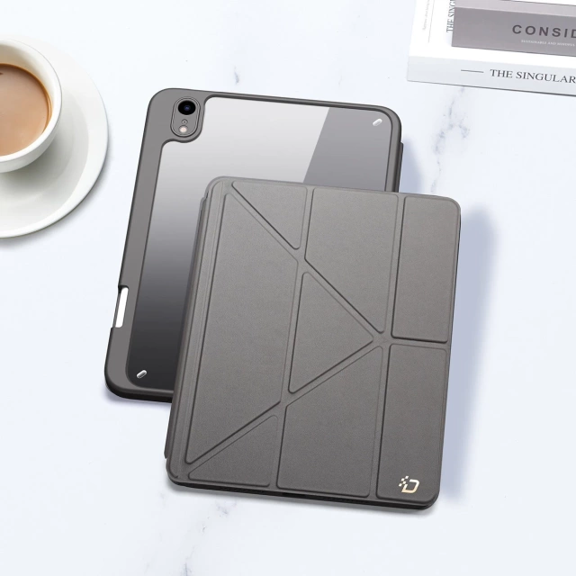 Dux Ducis Magi puzdro pre iPad mini 2021 smart kryt so stojanom a úložiskom pre Apple Pencil sivý
