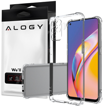 Чохол ShockProof Alogy Armor для Oppo Reno 5 Lite/ A94 4G/ F19 Pro прозорий