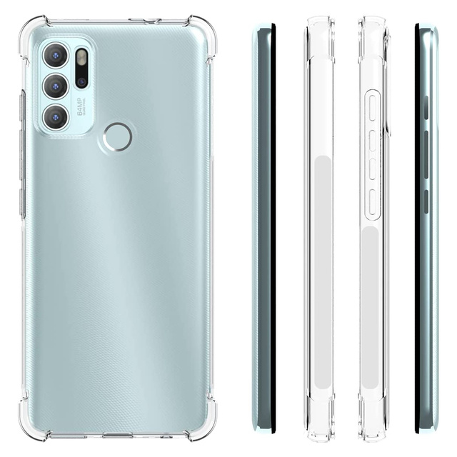 ShockProof Alogy Armored Case pre Motorola Moto G60s Transparent