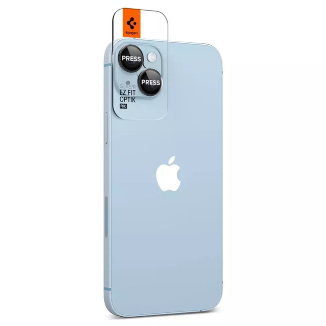 Kryt fotoaparátu spigen optik.tr „ez fit“ chránič fotoaparátu 2-balení iphone 14/14 plus černý