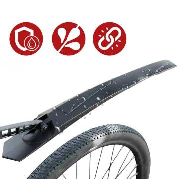 Platform bicycle pedals for MTB bicycles, aluminum 9/16" Black aluminum set [2 pcs.]