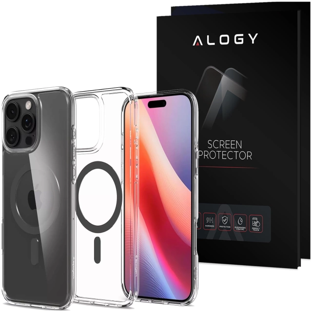 Spigen Ultra Hybrid Mag MagSafe Glass Case for Apple iPhone 16 Pro Case Graphite