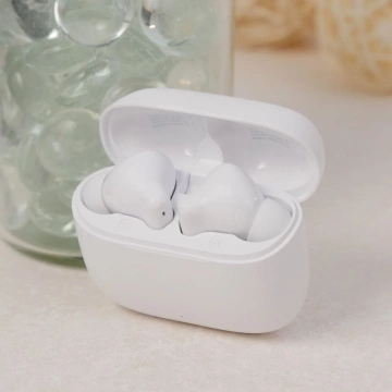 Sluchátka Hoco EQ2 TWS, bílá, Bluetooth 5.3, pouzdro, 7 hodin provozu