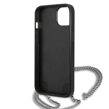 Etui Karl Lagerfeld KLHCP13MPMK do iPhone 13 6,1" hardcase Leather Textured and Chain