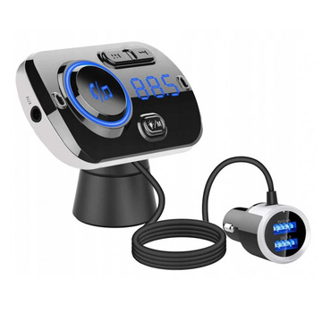 FM vysielač Bluetooth nabíjačka do auta 2x USB QC 3.0 MP3 Quick Charge Black