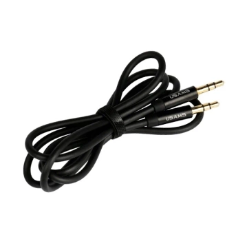 USAMS Adaptér audio jack 3,5m - 3,5m 1m čierny/čierny YP101 (YP-01)