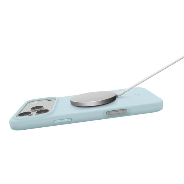 Etui Ochronne do iPhone 17 Pro Max Spigen Silicone Fit Mag MagSafe Mute Blue