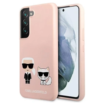 Karl Lagerfeld KLHCS22MSSKCI S22 S906 жорсткий чохол світло-рожевий / світло-рожевий Silicone Ikonik Karl