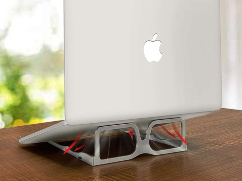 Podstawka uchwyt Alogy okulary pod Laptop tablet 15.6 cali Szary