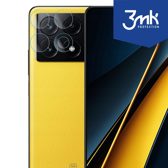 Hybridné sklo pre Xiaomi Poco X6 Pro 5G chránič objektívu fotoaparátu 3mk ochrana objektívu 4x sada