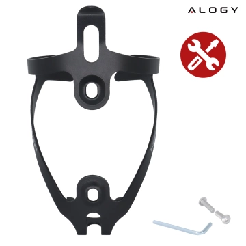 Кошик для пляшки з водою, напій, пляшка з водою, тримач для велосипеда, універсальний тримач для пляшки з водою, з місцем для Airtag, чорний і червоний