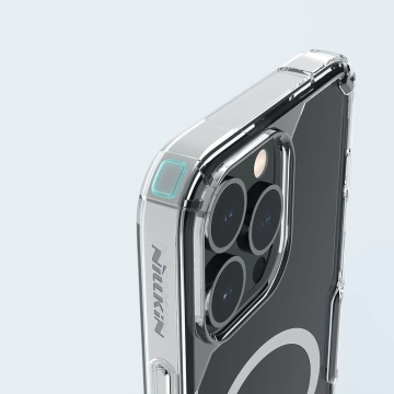 Magnetické puzdro Nillkin Nature Pro pre iPhone 13 Pro Magnetic Armor Cover Transparentný kryt (kompatibilné s MagSafe)