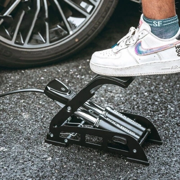 Rockbros 42430001001 nožná pumpa s displejom - čierna