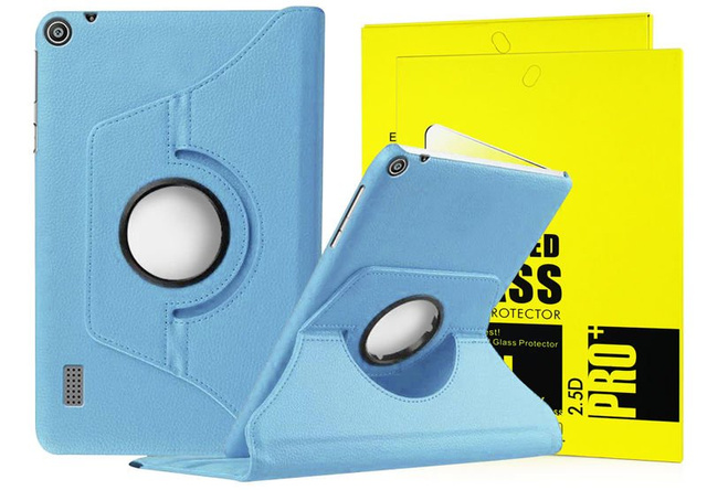 Gehäuse 360 Rotary Huawei MediaPad T3 7.0 Blaues Glas