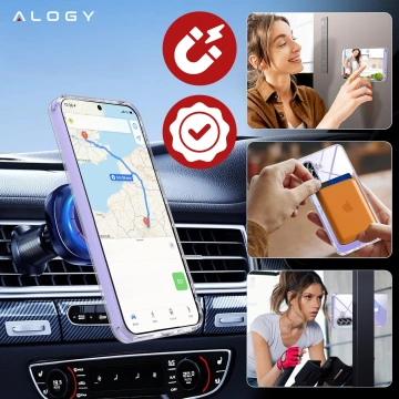 Чохол для Apple iPhone 16 Pro Max Alogy Anti-Shock Hybrid Case for MagSafe Transparent