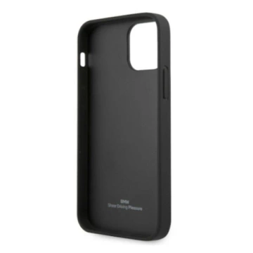 Etui BMW BMHCP12MRSWPK do Apple iPhone 12/12 Pro 6,1" pevné pouzdro kožené perforované