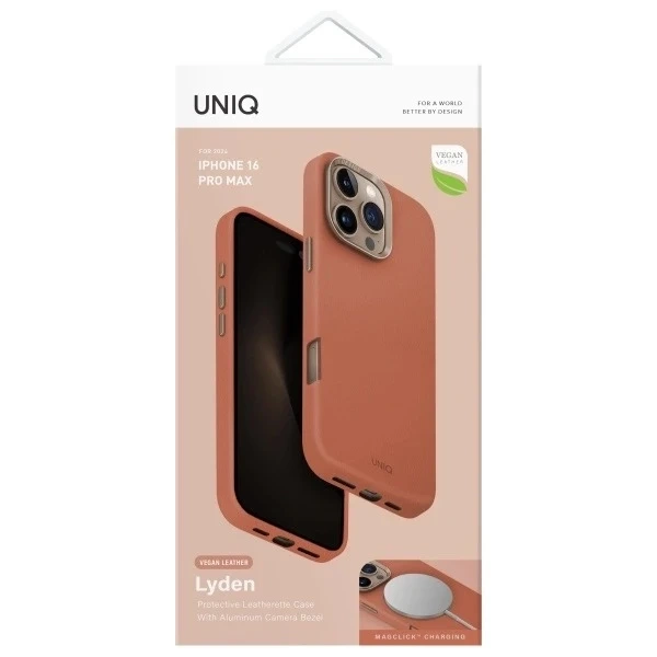 Etui do iPhone 16 Pro Max UNIQ Lyden Terracotta MagSafe