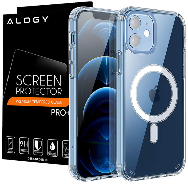 Pouzdro MagSafe Ultra Slim Alogy pro Qi nabíječky pro iPhone 12 / Pro. Čiré sklo