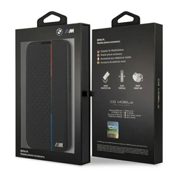Etui BMW BMBKS22MTRTBK do knihovny Galaxy S22 S906 M Collection Triangles czarny/black