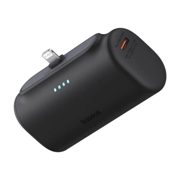 Зовнішній акумулятор Baseus Compact IP 5000mAh 20W Lightning USB-C чорний