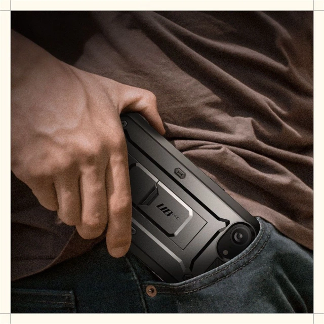 Pouzdro Etui Supcase Unicorn Beetle Pro pro iPhone 16e černé s klipsem