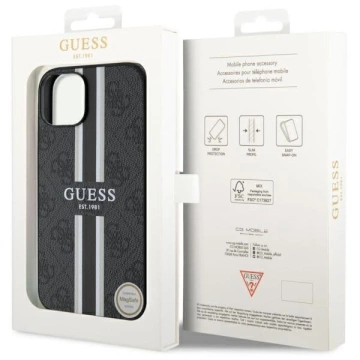 Etui Guess GUHMP14SP4RPSK na iPhone 14 6,1" pevný obal 4G Printed Stripes MagSafe
