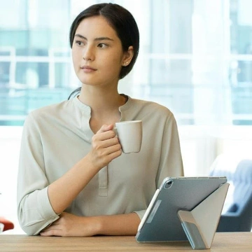 UNIQ Camden Tablet Case pre iPad Pro 11" (2021) sivý/fosílne sivý antimikrobiálny