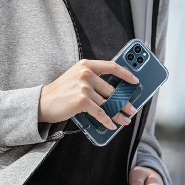 UNIQ pouzdro Heldro iPhone 12 Pro Max 6,7" průhledné / čiré Antimikrobiální
