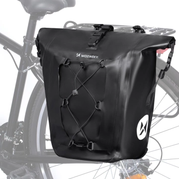 Wozinsky wasserdichte Fahrradtasche 25l schwarz (WBB24BK)