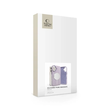 Silikonový pouzdro Tech-Protect pro iPhone 16 Pure MagSafe Mauve