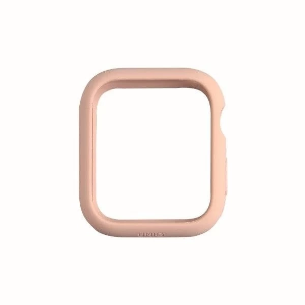 UNIQ Lino Apple Watch Series 4/5/6 / SE 44mm pouzdro. růžová / tvářenka růžová