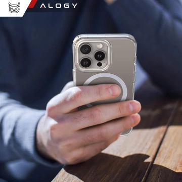Pouzdro pro Apple iPhone 16 Pro Alogy Anti-Shock Hybrid Case pro MagSafe Transparent