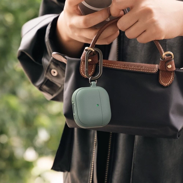 Чохол для Apple AirPods 4 Ringke Onyx MagSafe Sage Green Karabińczyk
