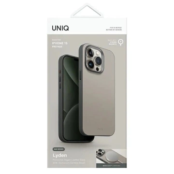 Etui do iPhone 15 Pro Max UNIQ Lyden DS MagSafe Beżowo-zielone