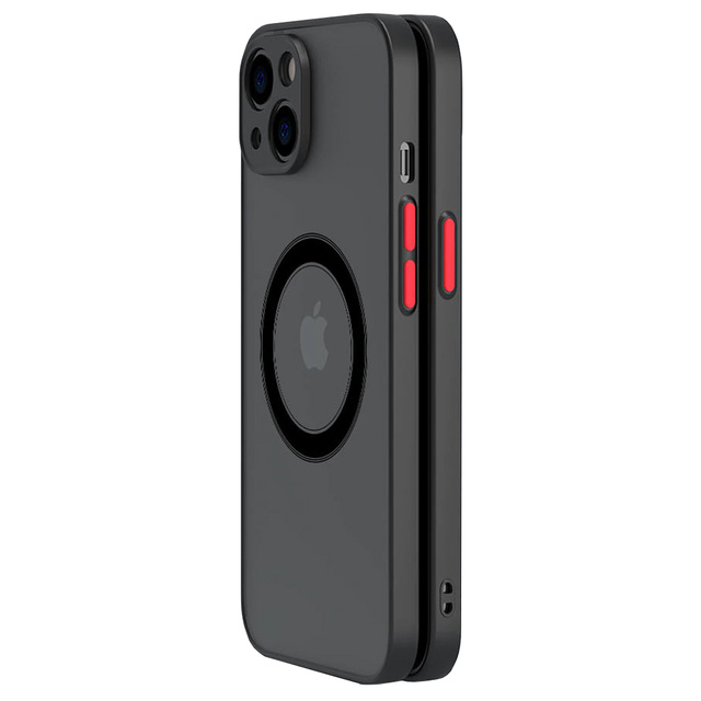 Чохол для Apple iPhone 13 Mini Alogy Hybrid Mag Case for MagSafe із захистом камери Матове чорне скло