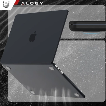 Чохол для Apple Macbook Air 13 13.3" - 2018-2021 (M1 A2337/A2179/A1932) Alogy AirGuard™ Flexible Case матово-чорний